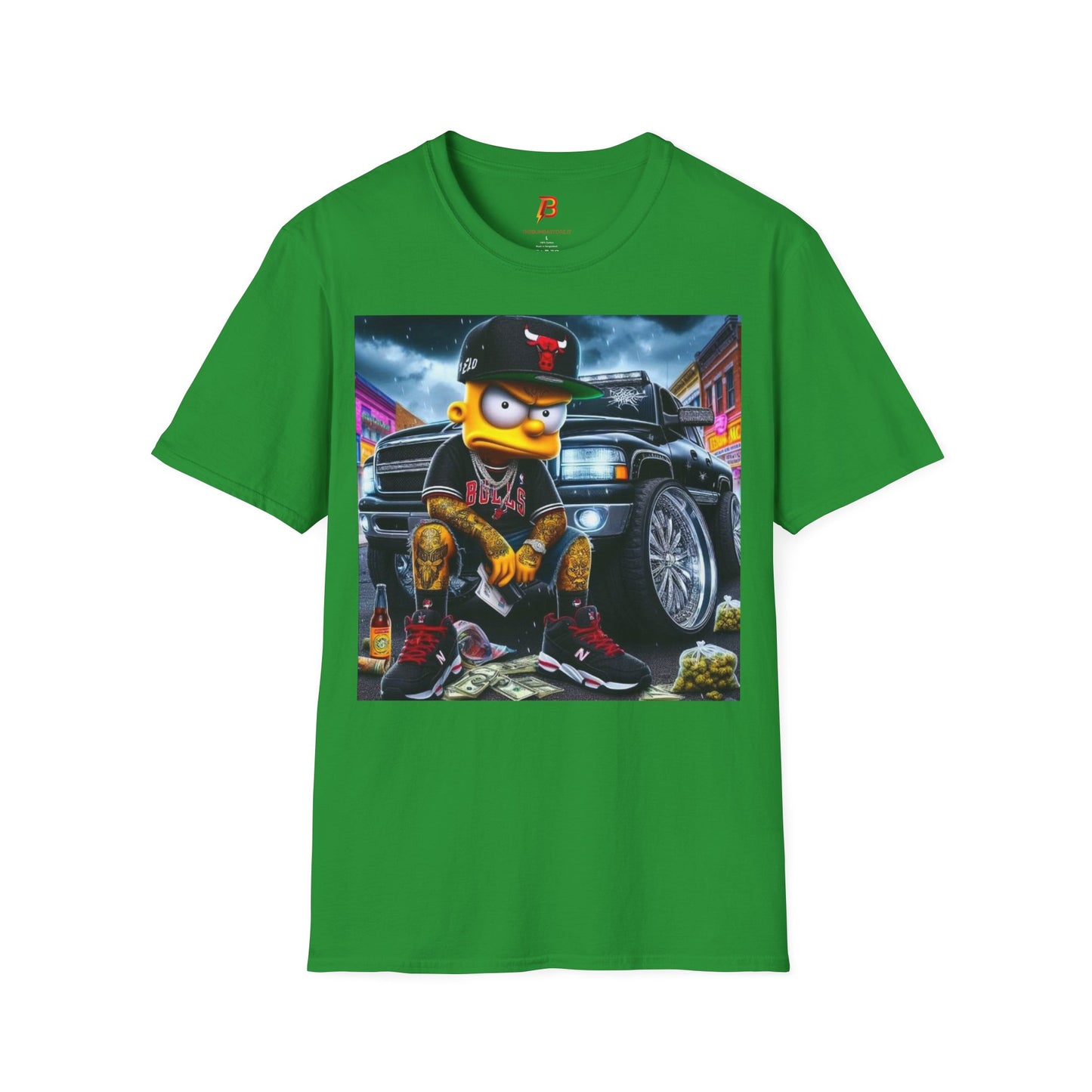 T-Shirt Unisex Bart Simpson Streetwear – Maglietta Urban Hip Hop | Cultura Pop & Moda Anni ’90