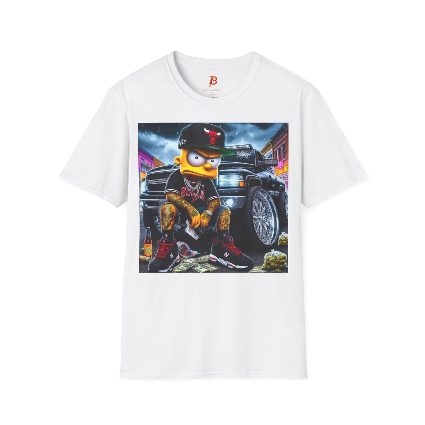 T-Shirt Unisex Bart Simpson Streetwear – Maglietta Urban Hip Hop | Cultura Pop & Moda Anni ’90
