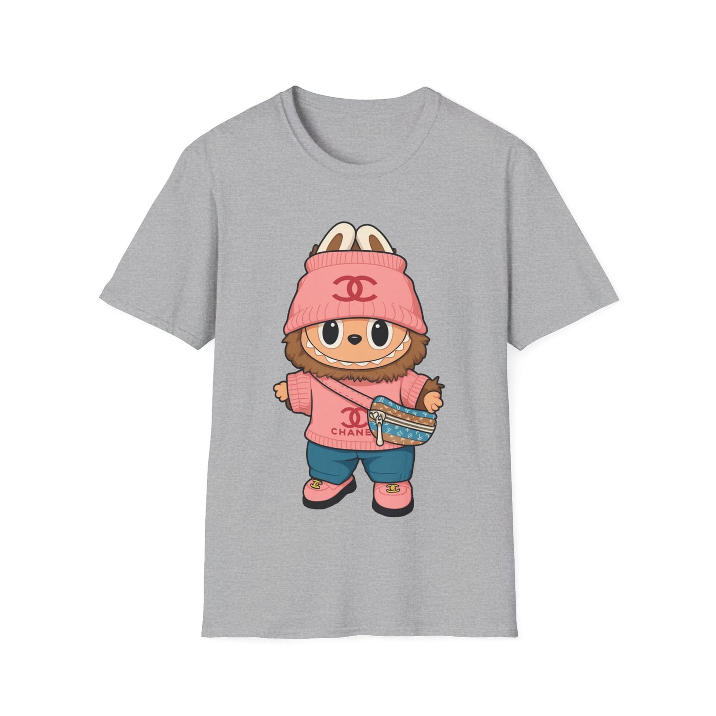 T-Shirt Unisex Labubu Softstyle – Outfit Streetwear  Kawaii.