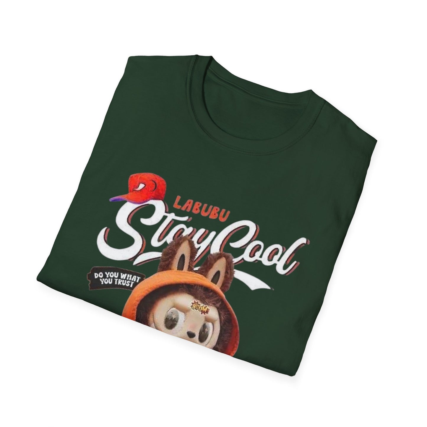 T-Shirt Unisex Labubu Softstyle – Design Streetwear Kawaii “Stay Cool”.