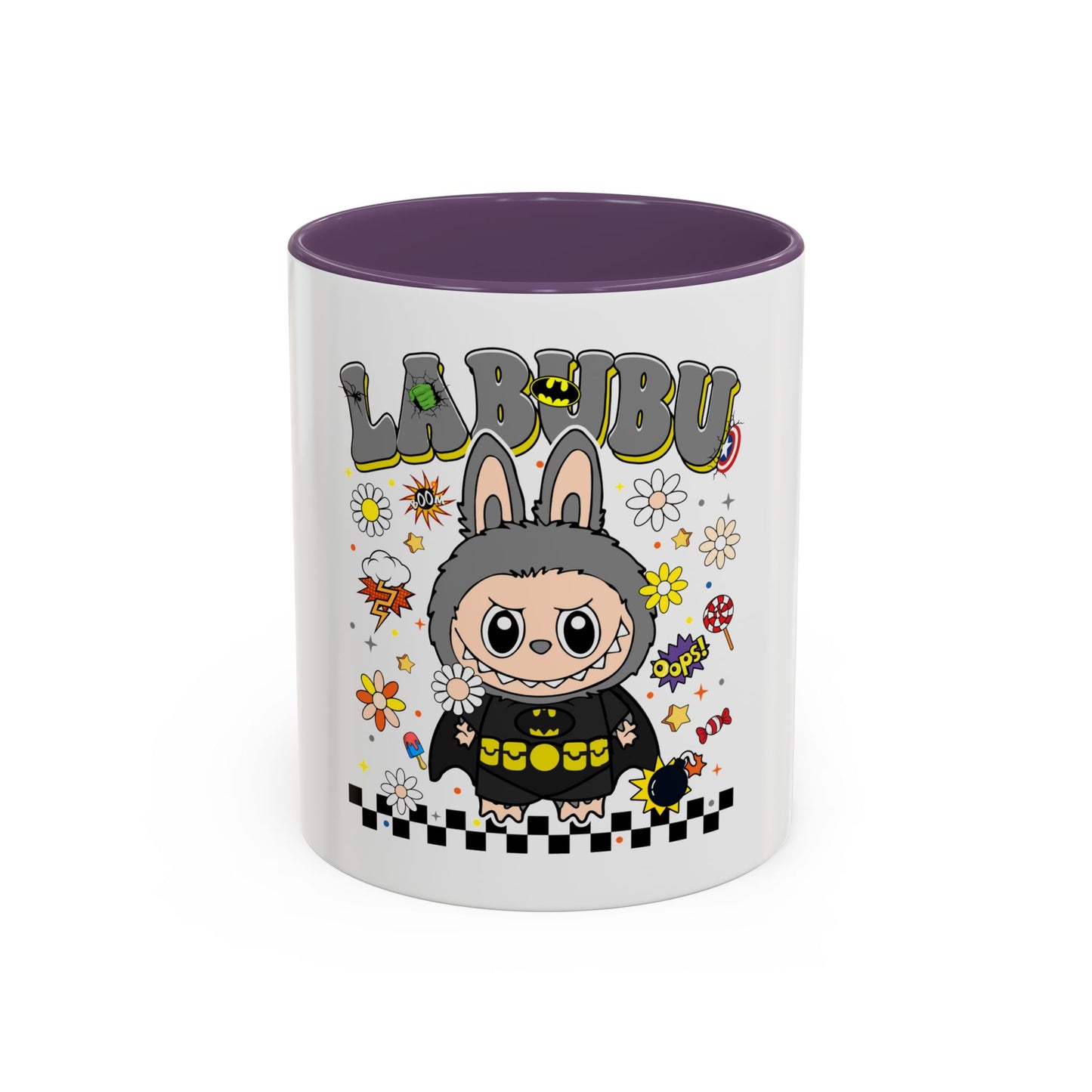 Tazza Labubu Pop Art | Tazza Colorata in Ceramica 315 ml – Collezione Personalizzabile.