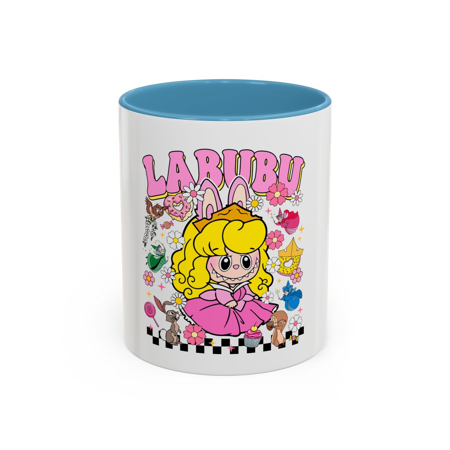 Tazza Labubu Pop Art | Tazza Colorata in Ceramica 315 ml – Collezione Personalizzabile.