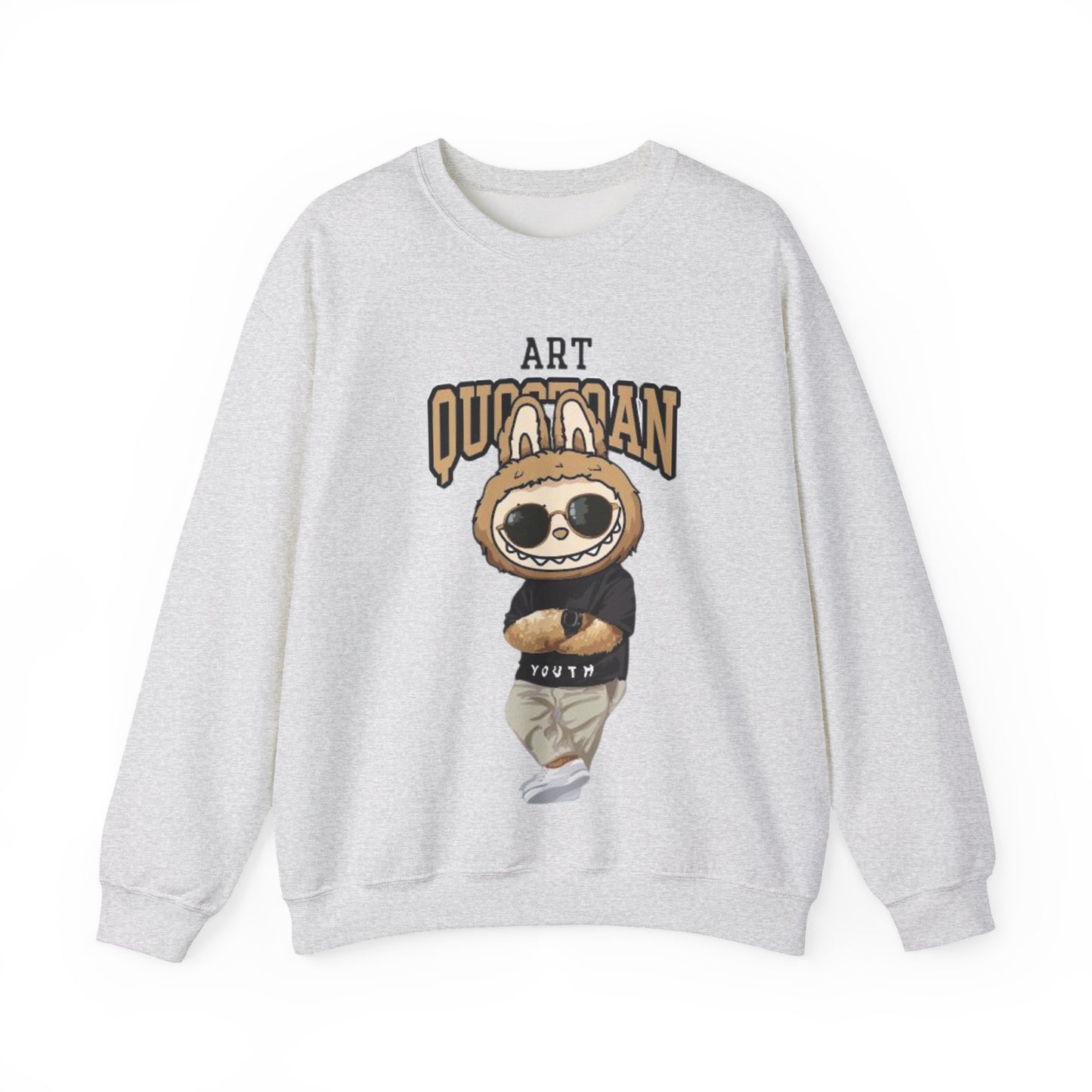 Felpa Unisex Labubu Art Quotidian – Streetwear Casual Heavy Blend.