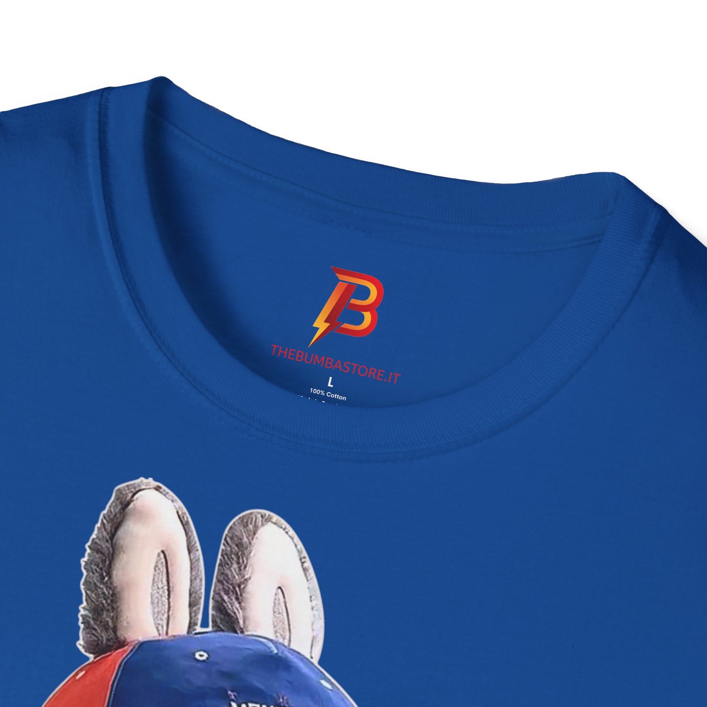 T-Shirt Unisex Labubu Softstyle Arancione – Design Streetwear con Skateboard.