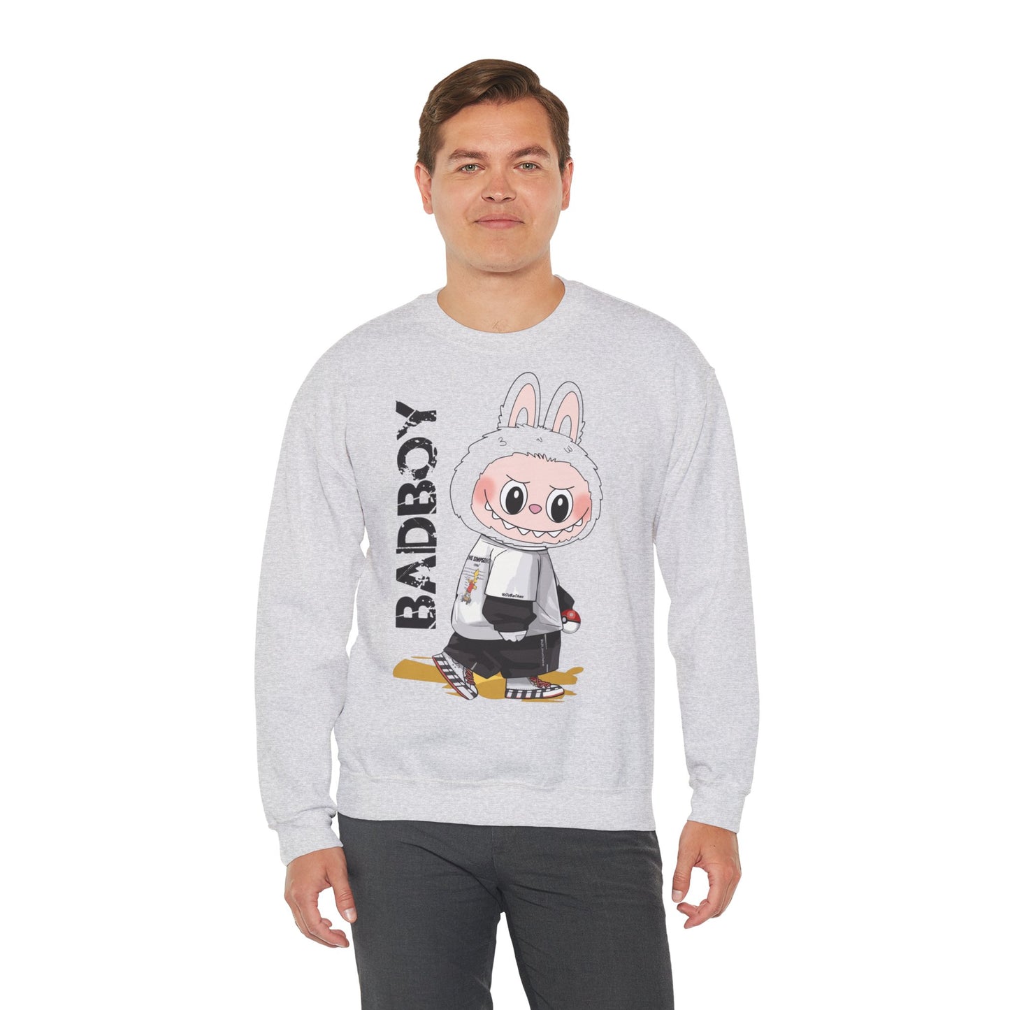 Felpa Unisex Labubu BADBOY – Streetwear Casual Heavy Blend.