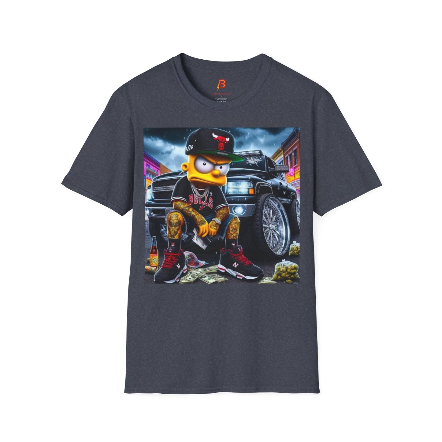 T-Shirt Unisex Bart Simpson Streetwear – Maglietta Urban Hip Hop | Cultura Pop & Moda Anni ’90