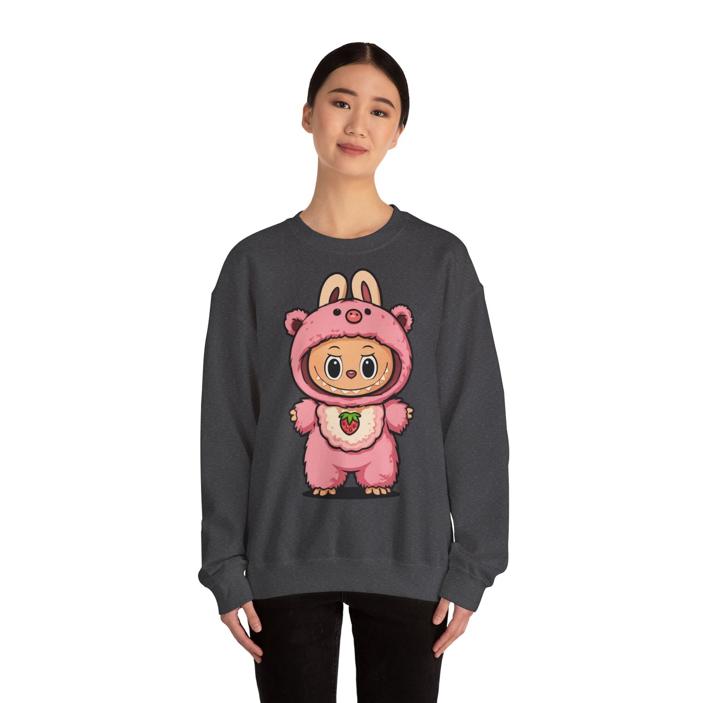 Felpa Unisex Labubu Rosa – Sweatshirt Streetwear Casual, Comfort e Stile Giocoso.