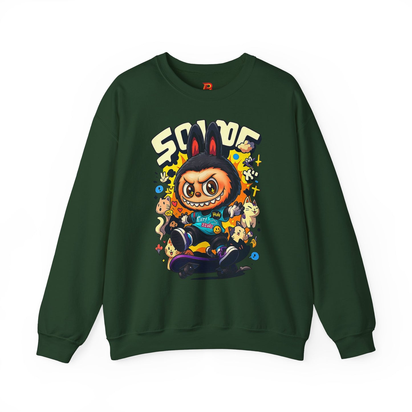 Felpa Unisex Labubu Skateboard – Streetwear Casual, Moda Urban e Comfort.