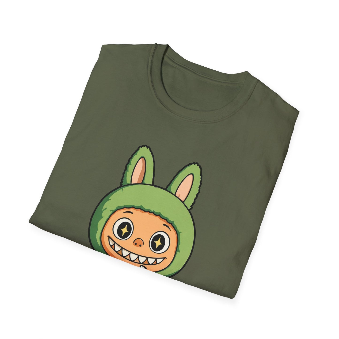 T-Shirt Unisex Labubu Softstyle – Design Kawaii con Bubble Tea.
