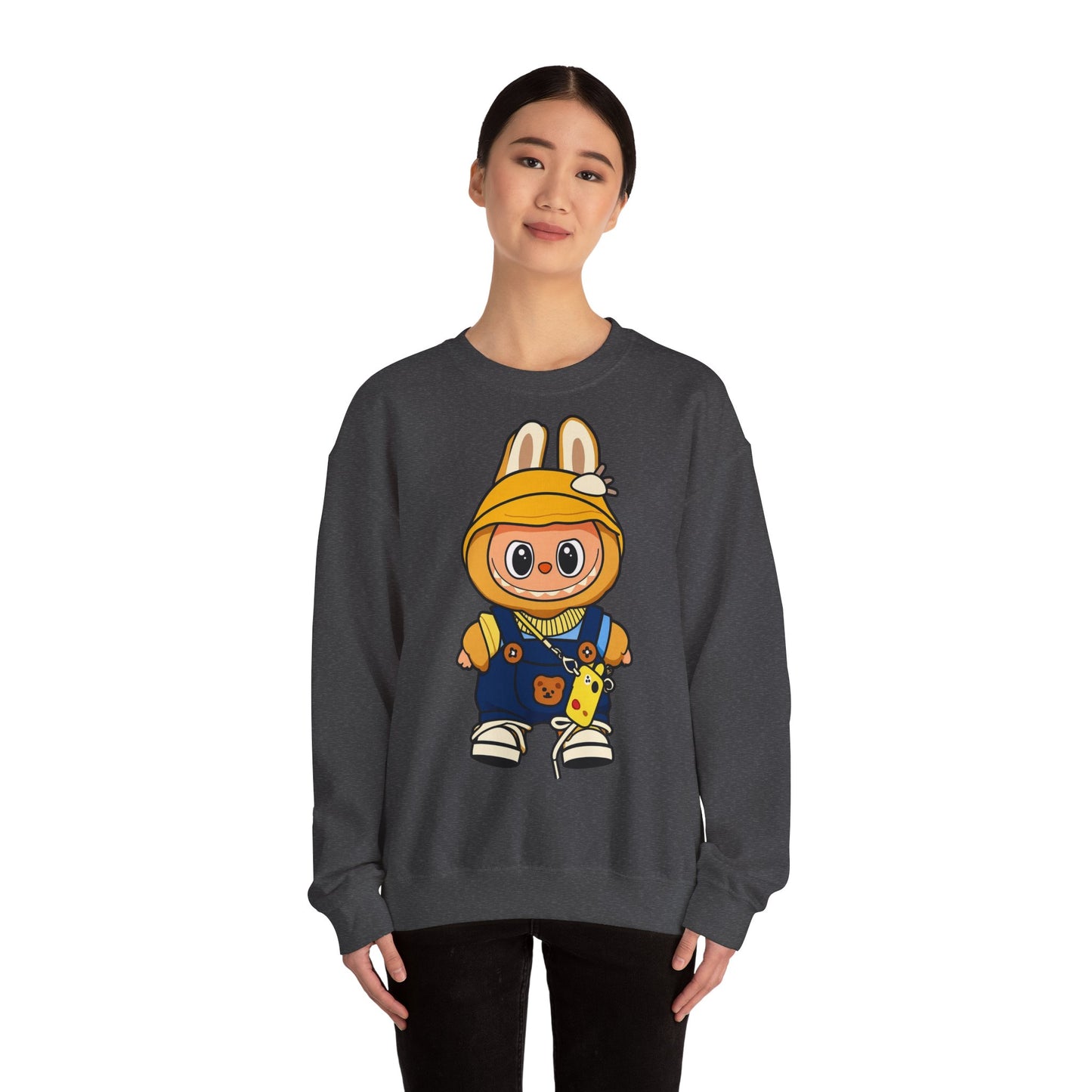 Felpa Unisex Labubu Hoodie Style – Sweatshirt - Streetwear Heavy Blend.