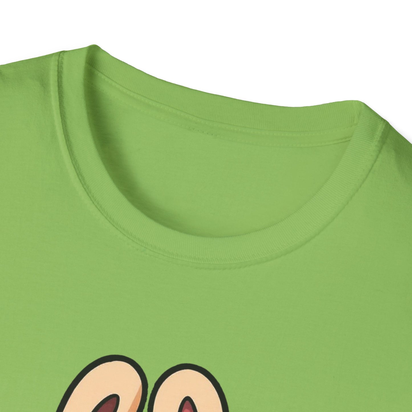 T-Shirt Unisex Labubu Softstyle – Outfit Cartoon Kawaii Rosa Orsetto Fragola.