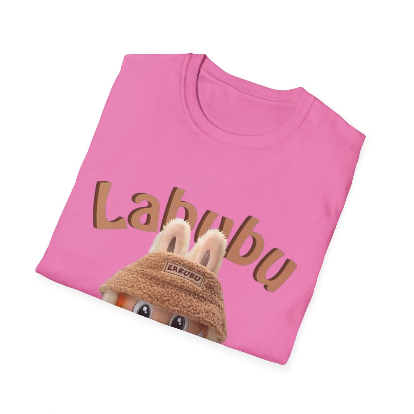 T-Shirt Unisex Labubu Softstyle – Design Kawaii Casual con Bucket Hat “Have a Good Time”.