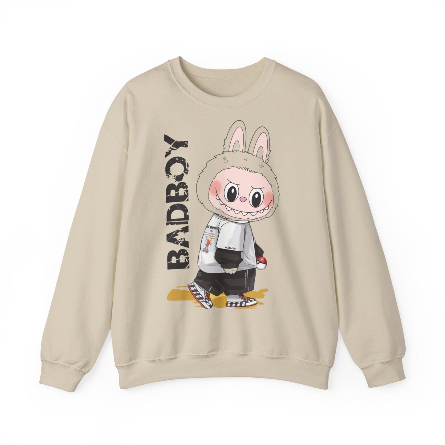 Felpa Unisex Labubu BADBOY – Streetwear Casual Heavy Blend.