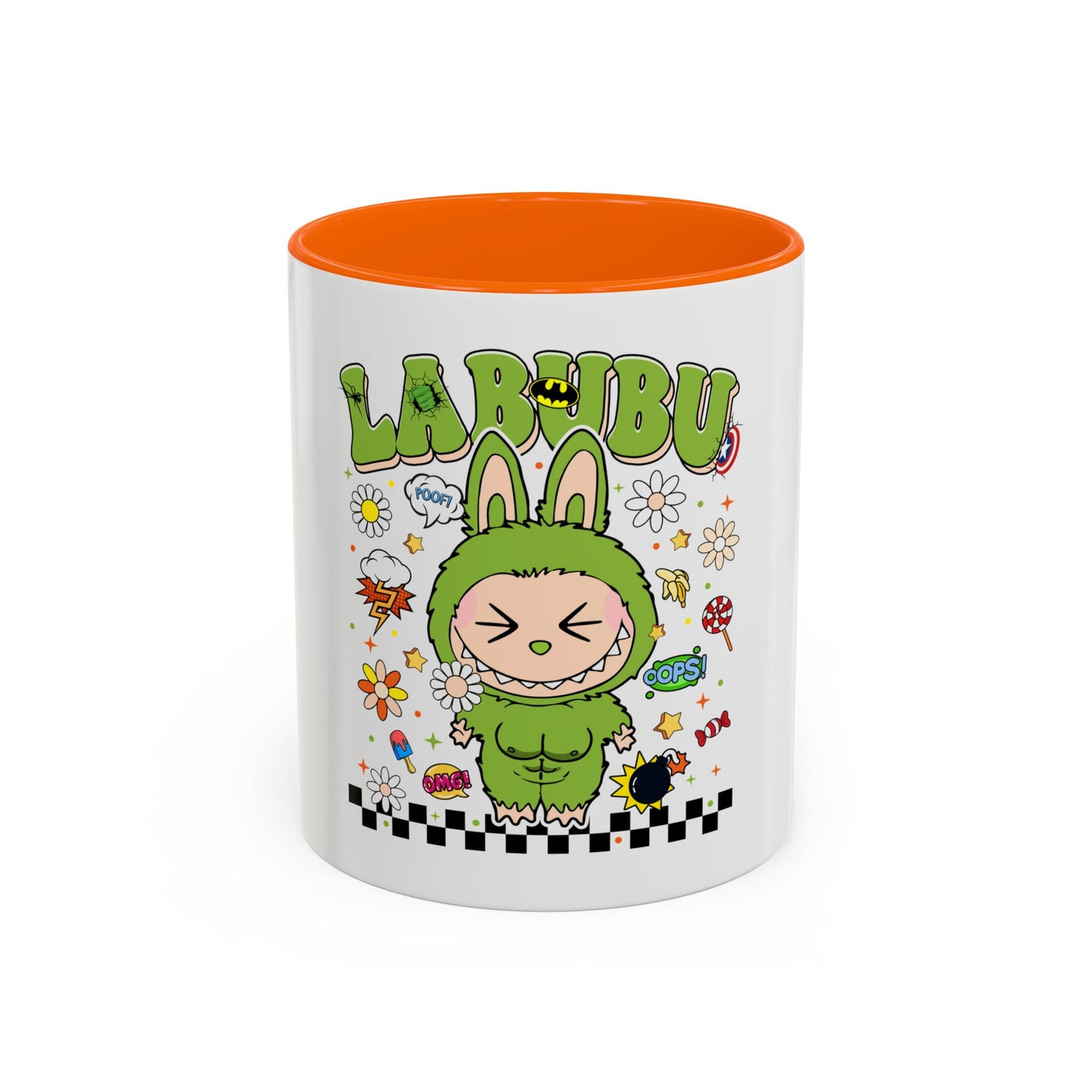 Tazza Labubu Pop Art | Tazza Colorata in Ceramica 315 ml – Collezione Personalizzabile.