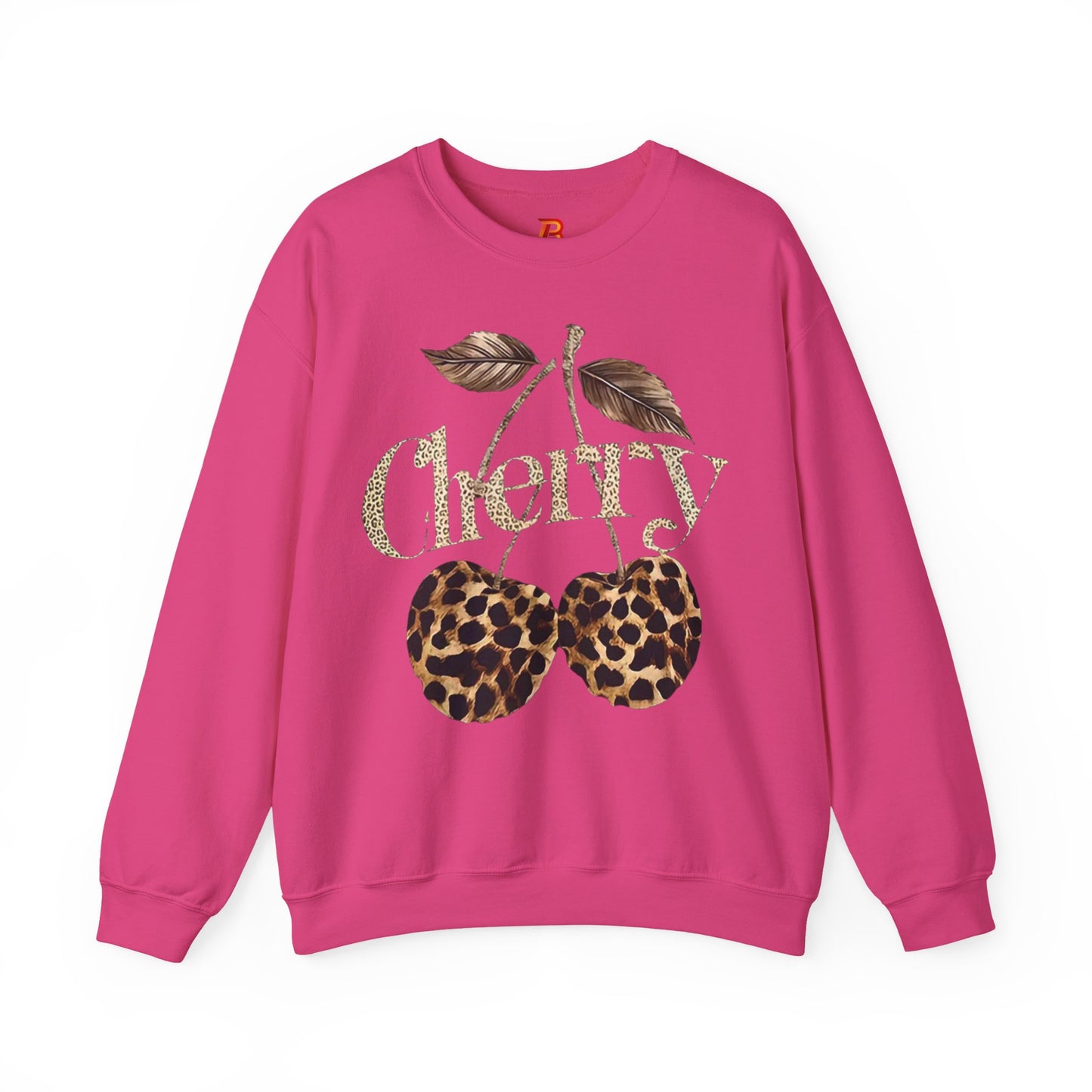 Felpa Unisex "Cherry Leopard" – Stampa Ciliegie Animalier, Stile Streetwear alla Moda.
