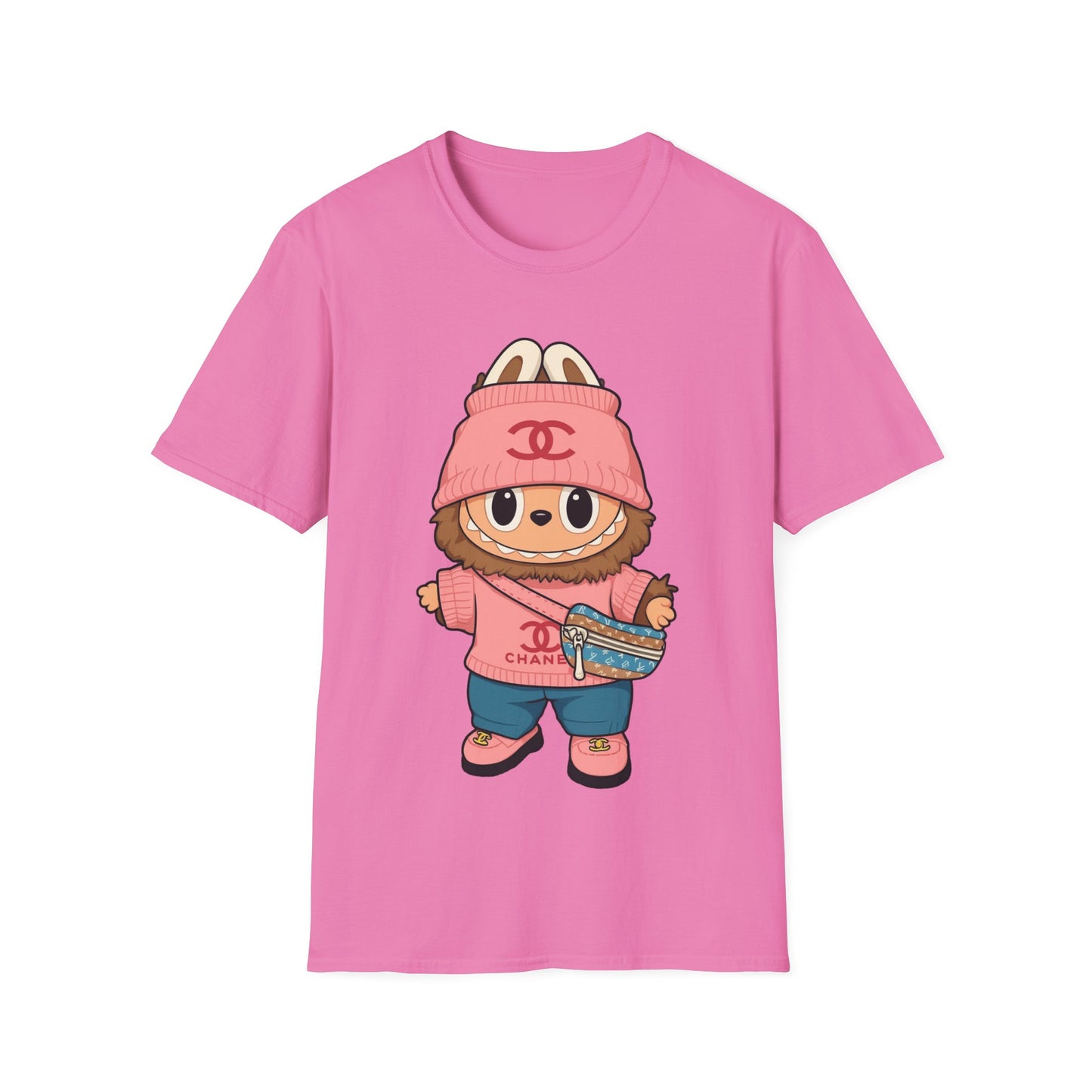T-Shirt Unisex Labubu Softstyle – Outfit Streetwear  Kawaii.