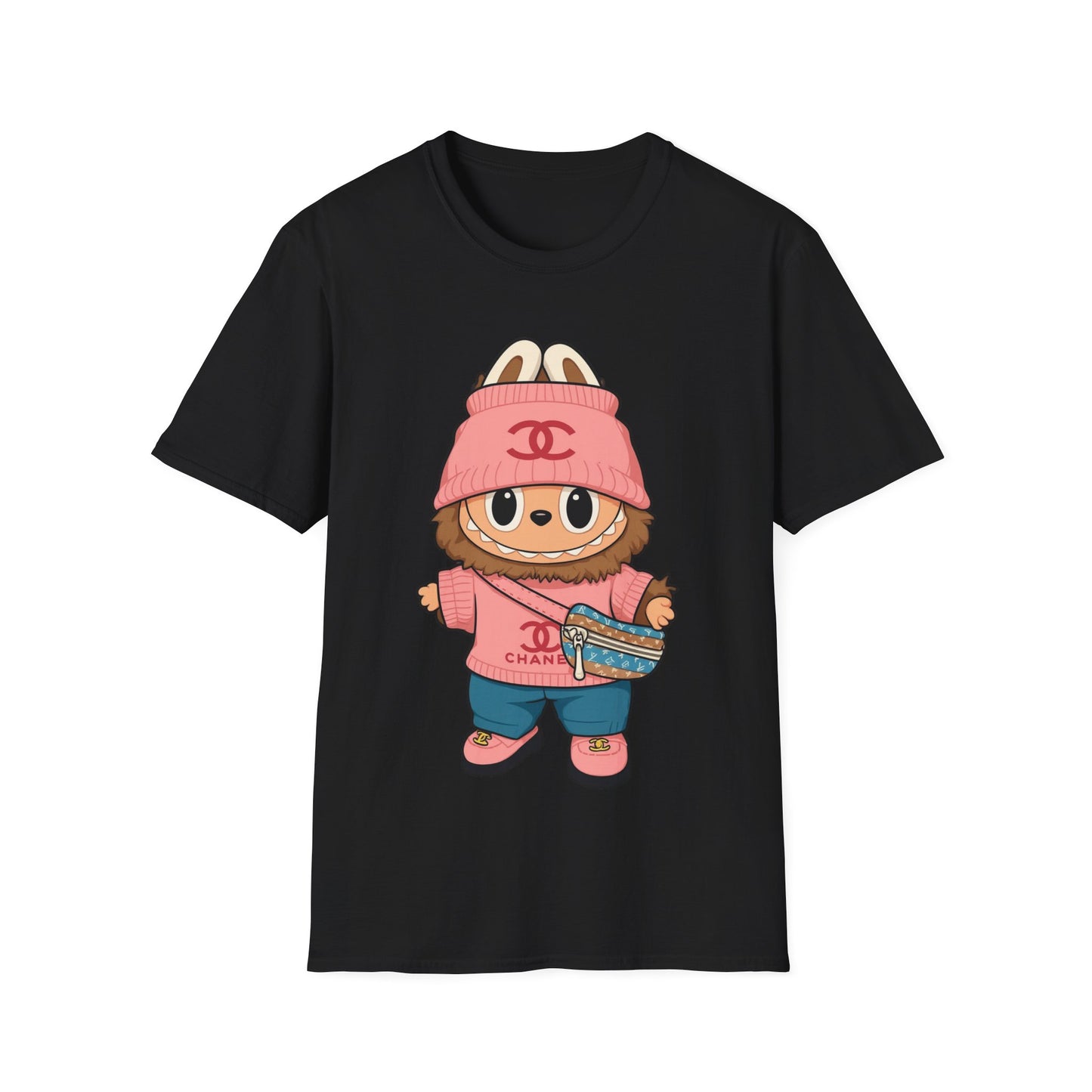 T-Shirt Unisex Labubu Softstyle – Outfit Streetwear  Kawaii.