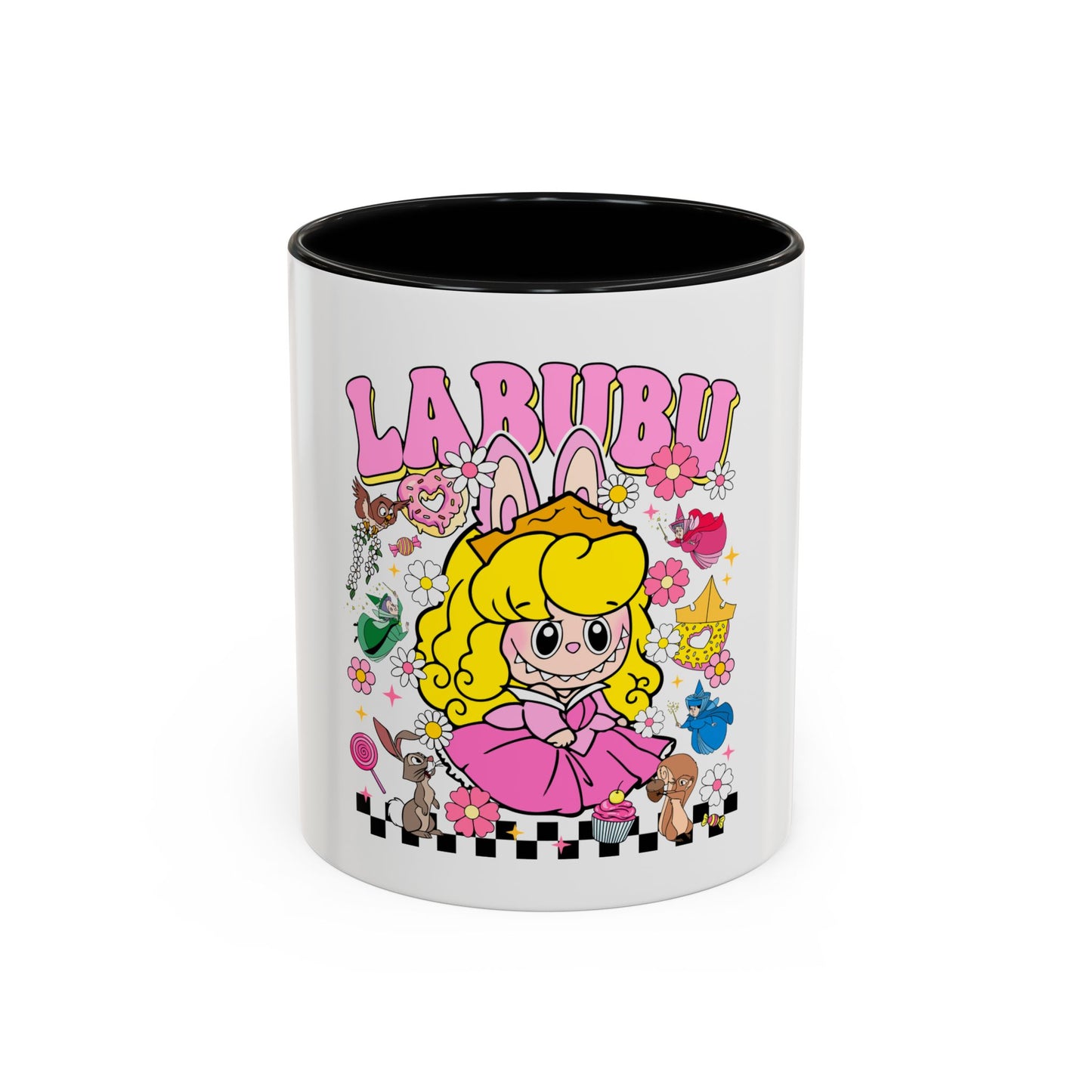 Tazza Labubu Pop Art | Tazza Colorata in Ceramica 315 ml – Collezione Personalizzabile.