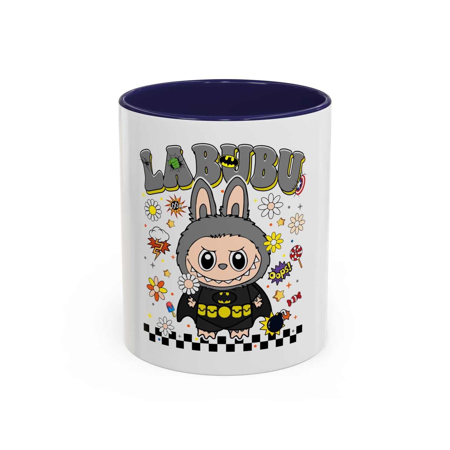 Tazza Labubu Pop Art | Tazza Colorata in Ceramica 315 ml – Collezione Personalizzabile.