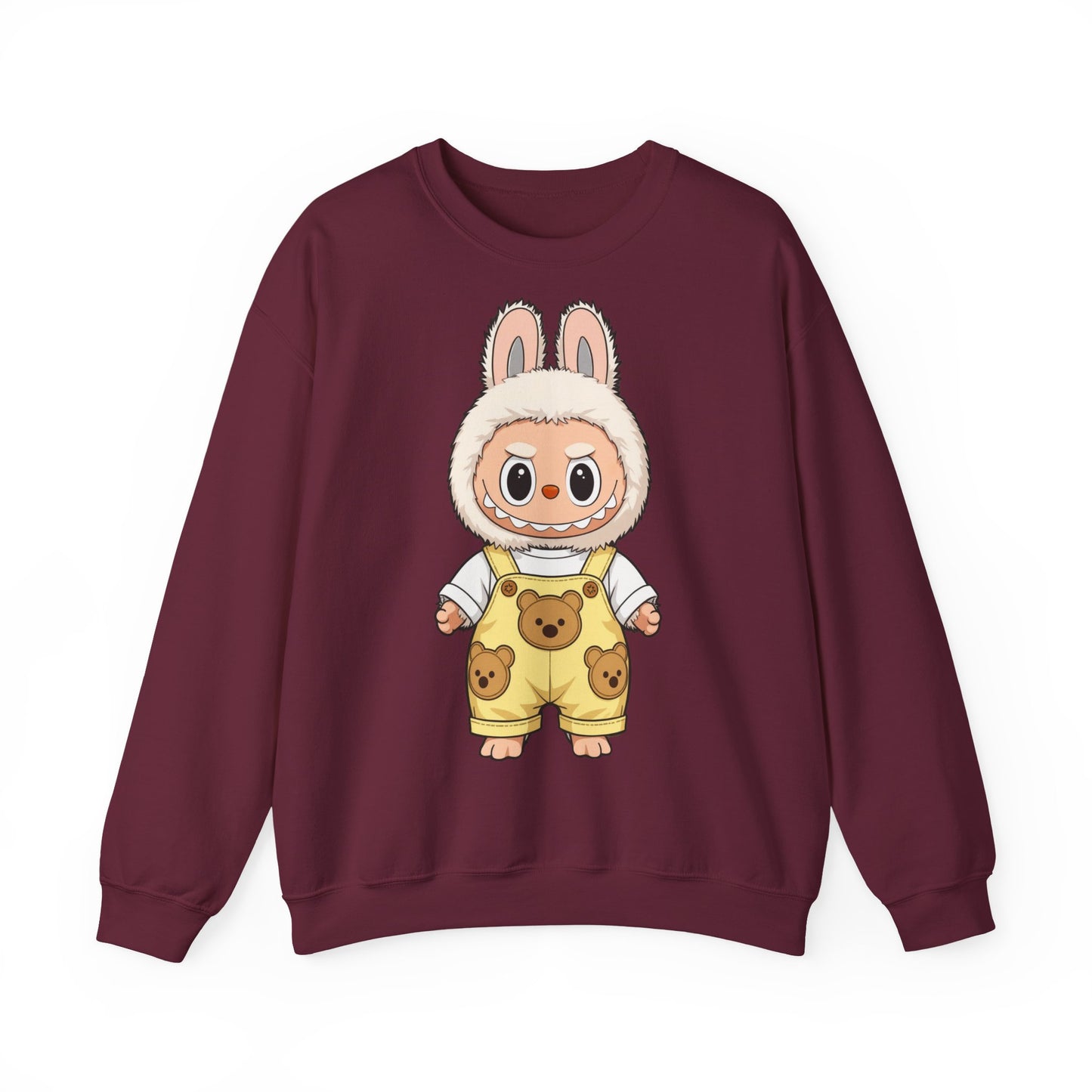 Felpa Unisex Labubu Teddy Overalls – Sweatshirt - Streetwear Heavy Blend™.