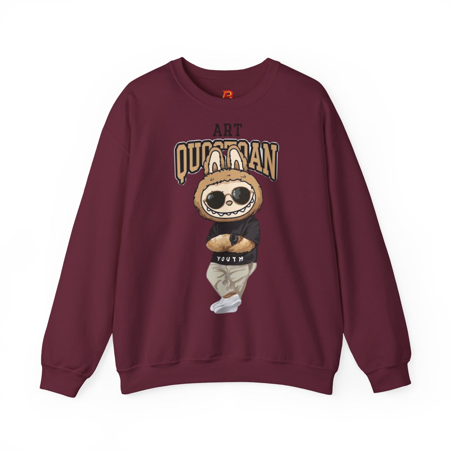 Felpa Unisex Labubu Art Quotidian – Streetwear Casual Heavy Blend.