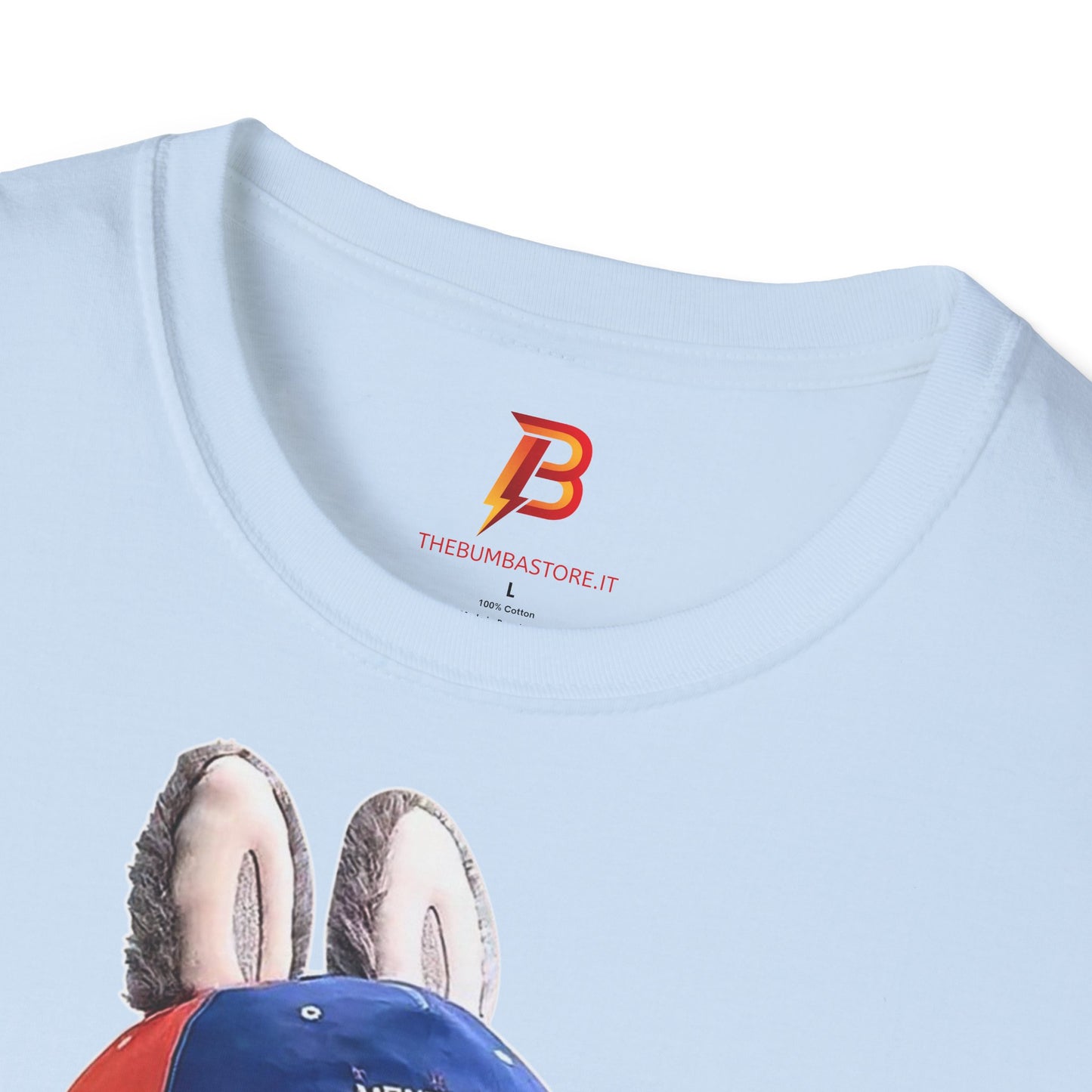 T-Shirt Unisex Labubu Softstyle Arancione – Design Streetwear con Skateboard.