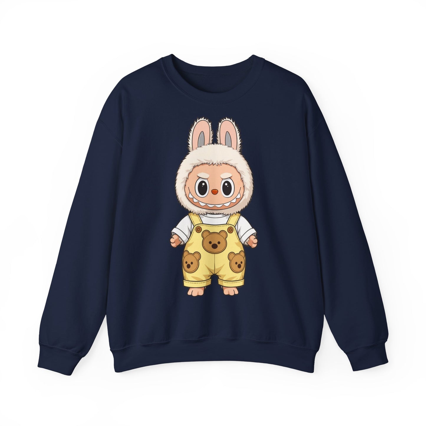 Felpa Unisex Labubu Teddy Overalls – Sweatshirt - Streetwear Heavy Blend™.
