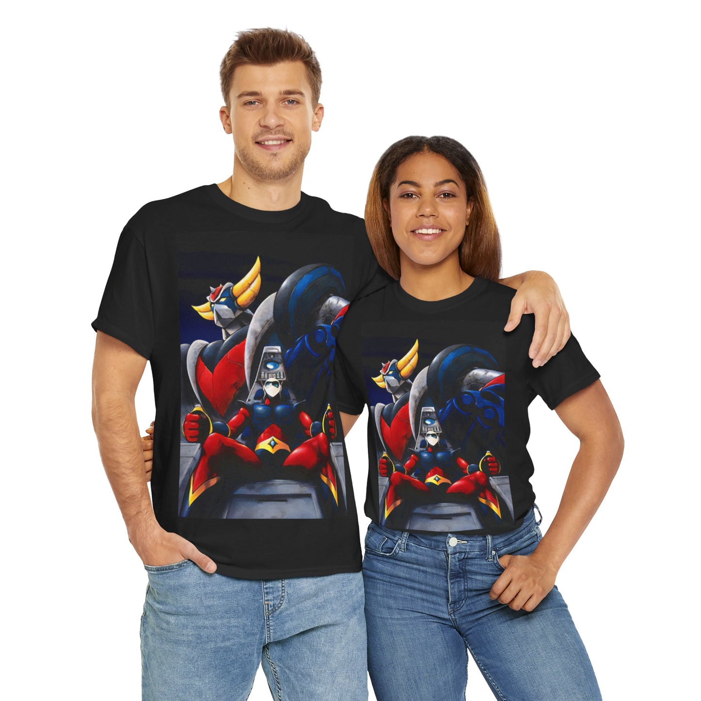T-Shirt Goldrake UFO Robot e Actarus – Maglia in Cotone 100% Etico, Comfort e Stile Anni ’80