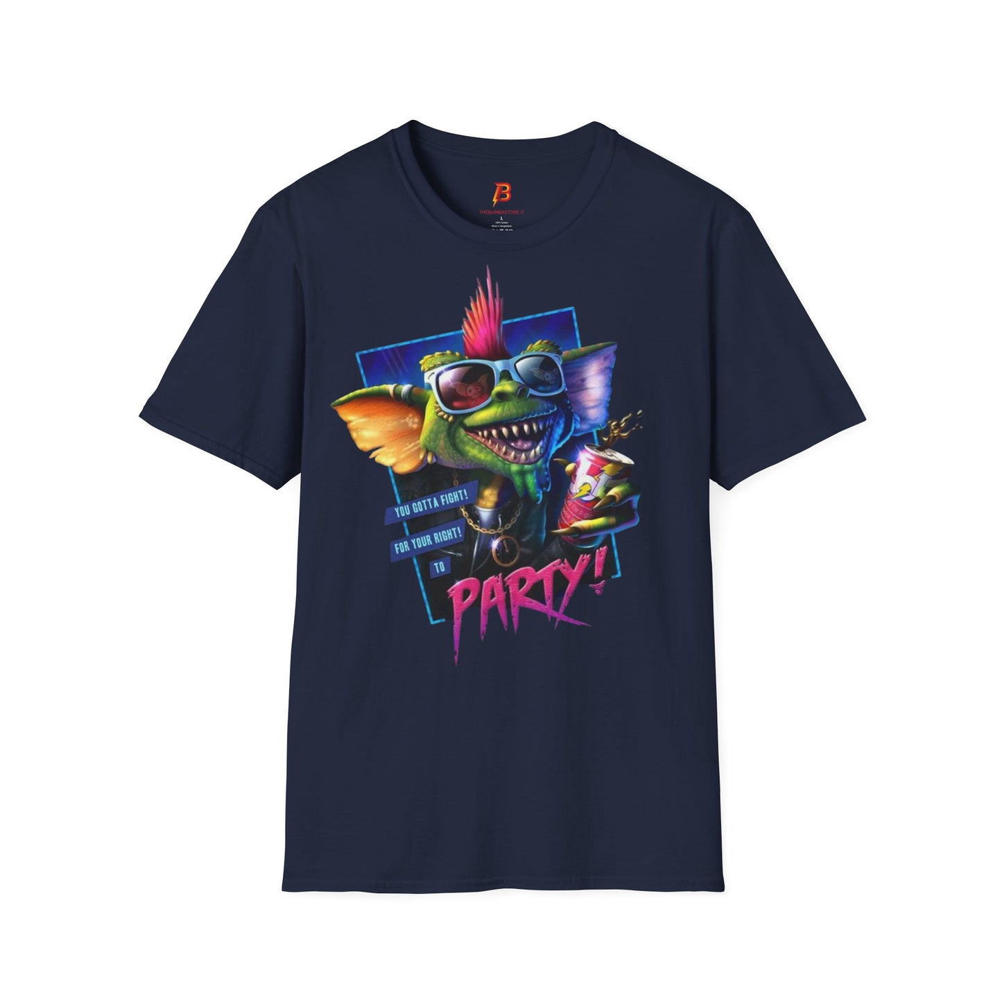 T-Shirt Unisex Gremlins Party – Maglietta Punk Colorata | Streetwear Festa & Cultura Pop.