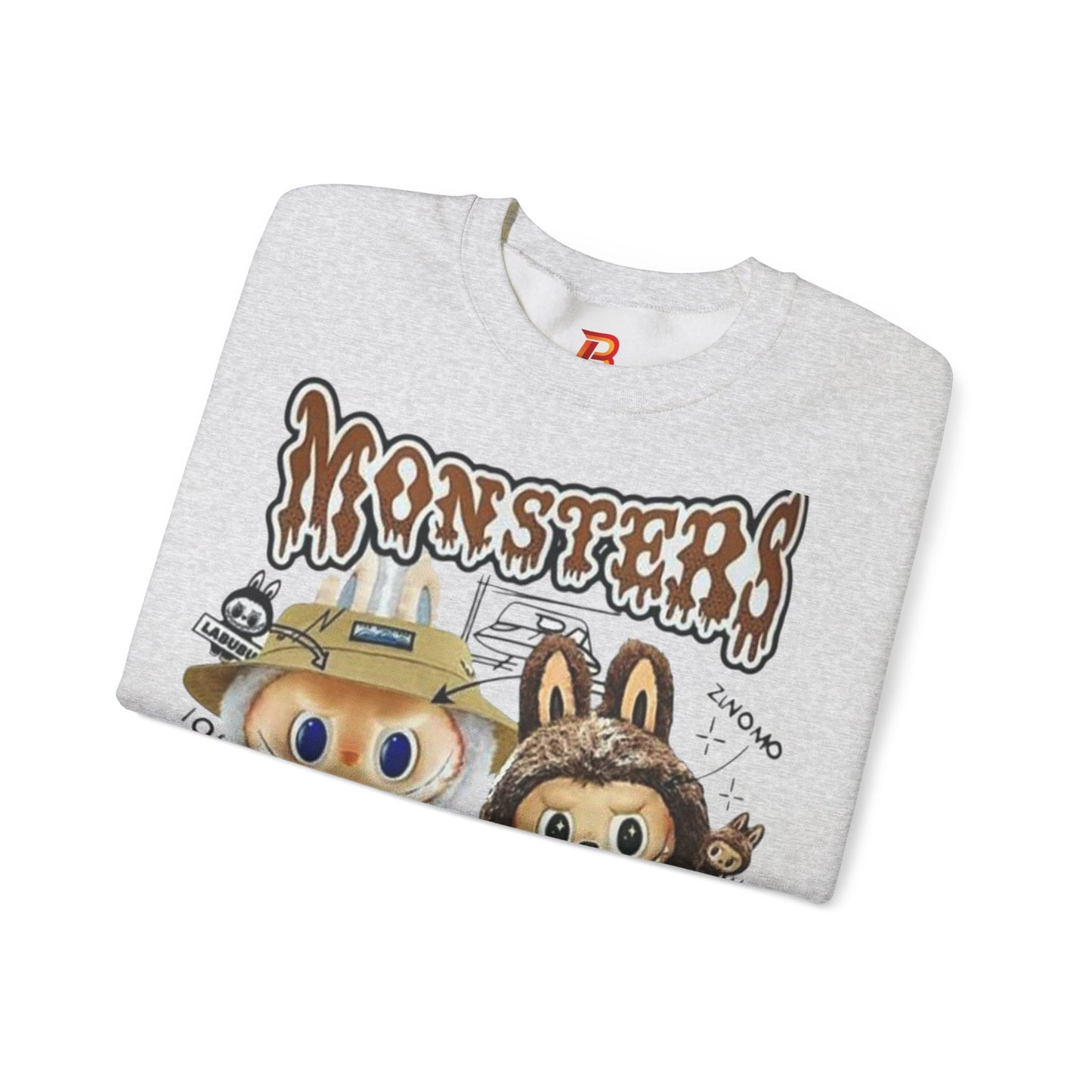Felpa Unisex Labubu Monsters – Sweatshirt Streetwear Casual Heavy Blend.