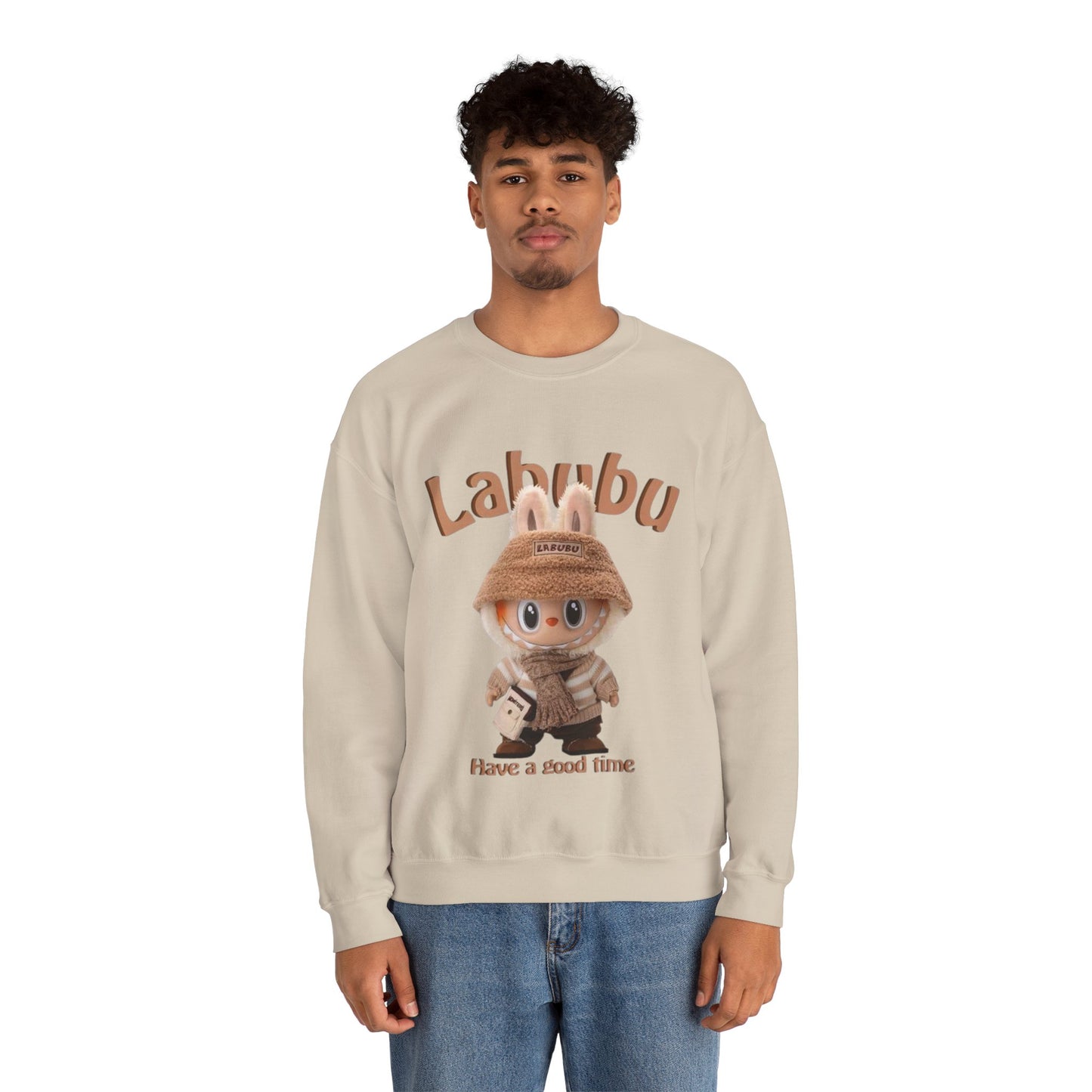 Felpa Unisex Labubu Have a Good Time – Streetwear Casual Heavy Blend.