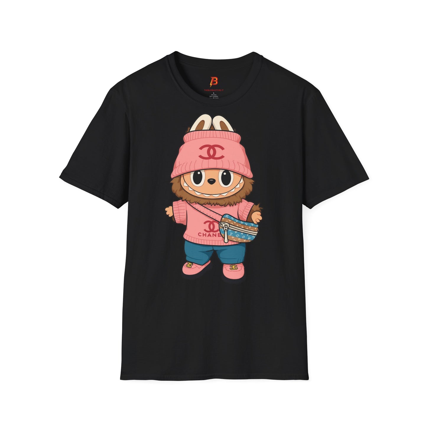 T-Shirt Unisex Labubu Softstyle – Outfit Streetwear  Kawaii.