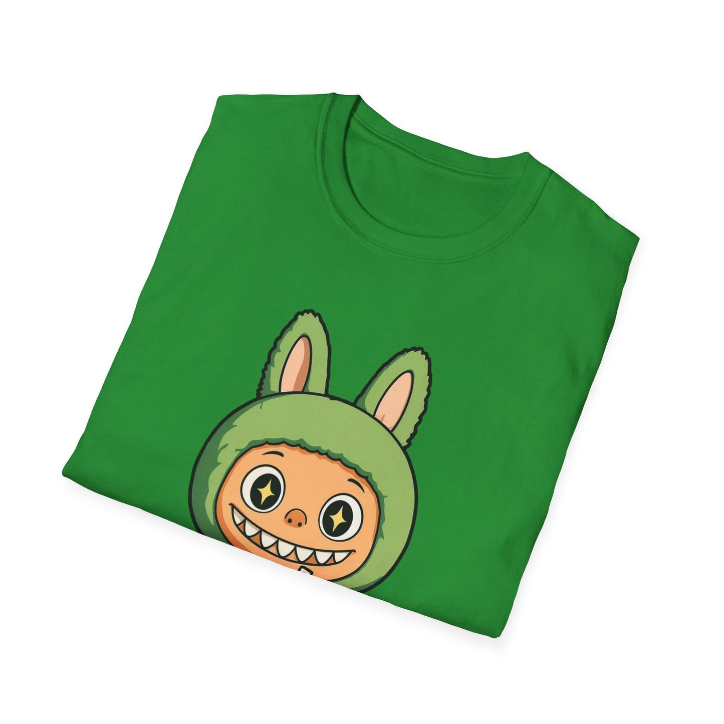 T-Shirt Unisex Labubu Softstyle – Design Kawaii con Bubble Tea.
