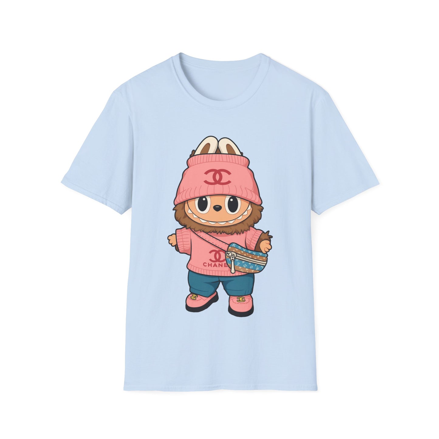 T-Shirt Unisex Labubu Softstyle – Outfit Streetwear  Kawaii.