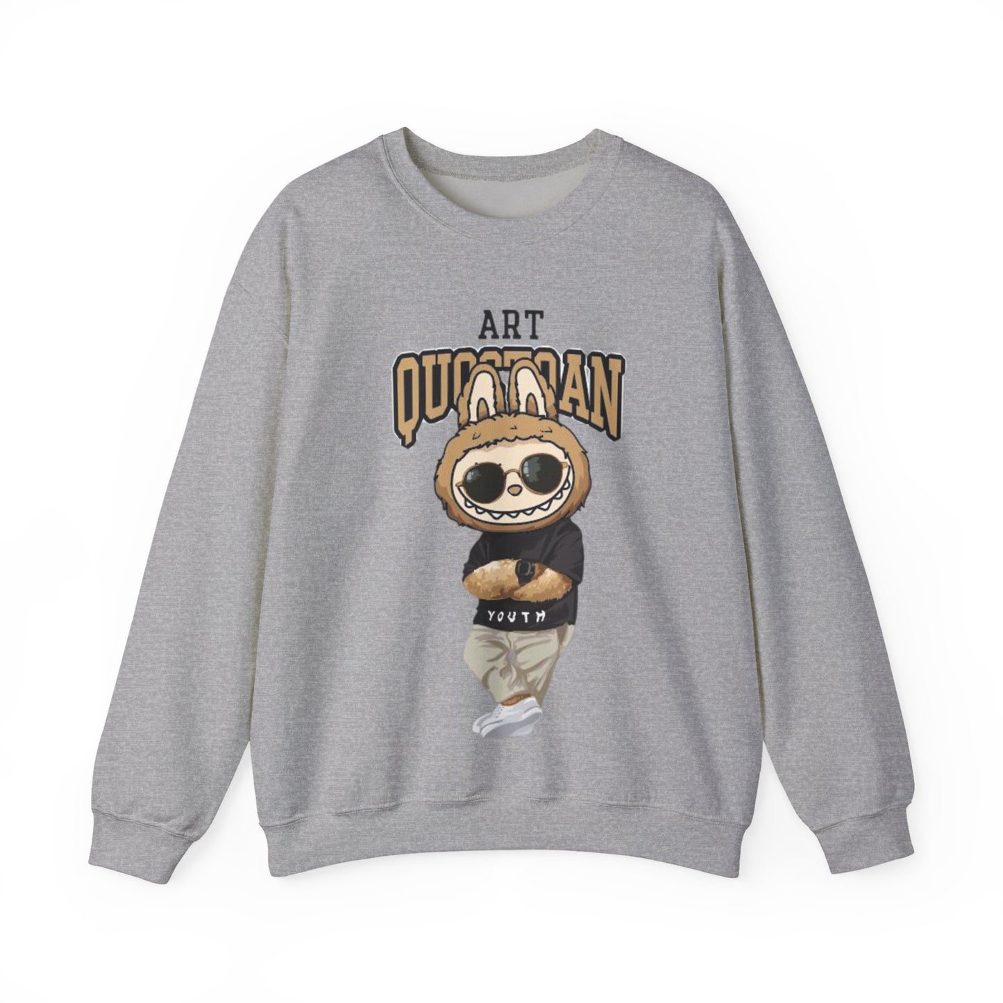 Felpa Unisex Labubu Art Quotidian – Streetwear Casual Heavy Blend.