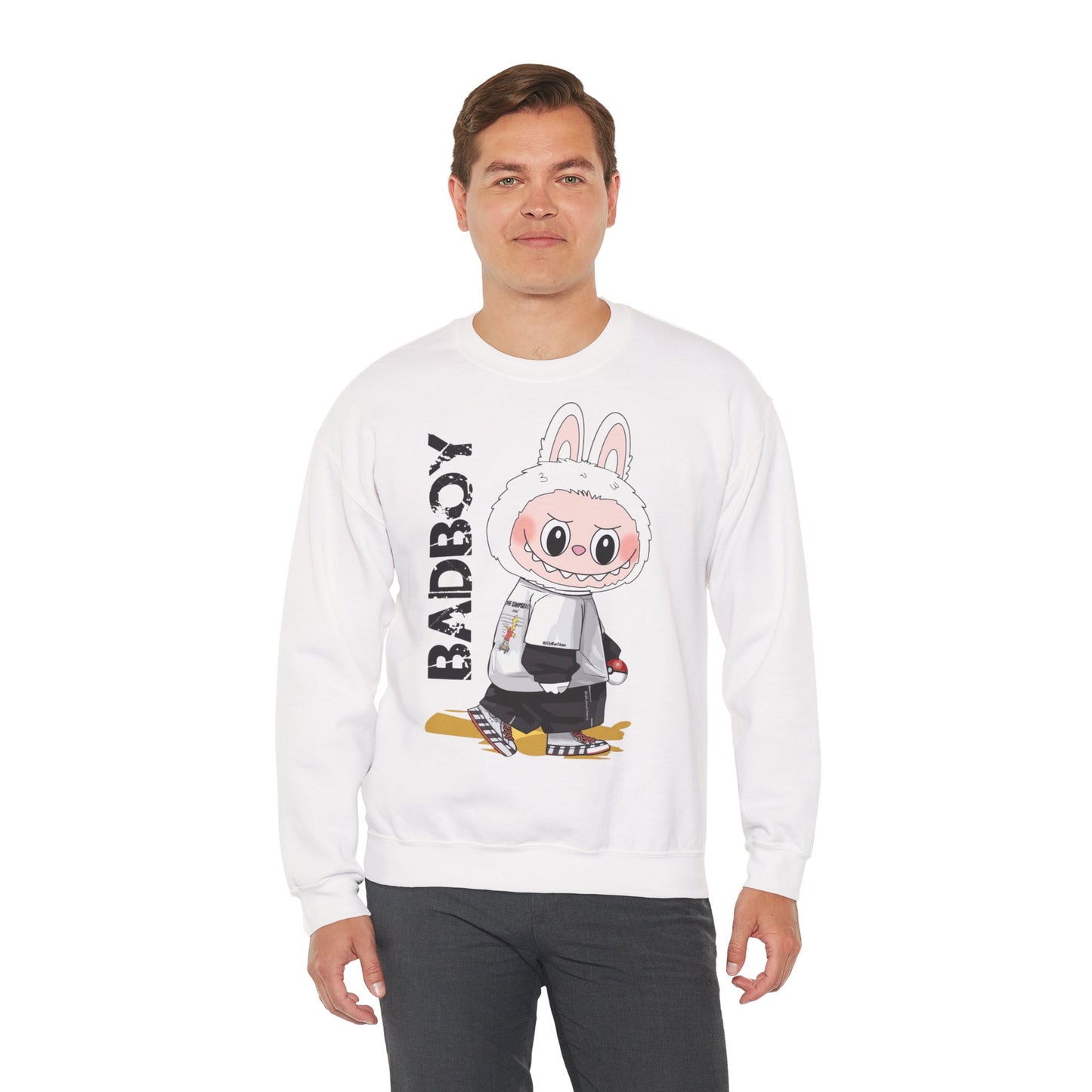 Felpa Unisex Labubu BADBOY – Streetwear Casual Heavy Blend.