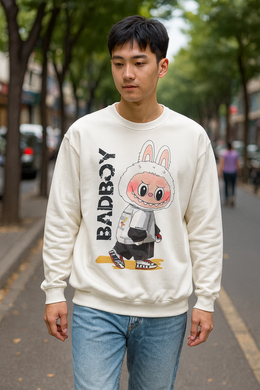 Felpa Unisex Labubu BADBOY – Streetwear Casual Heavy Blend.