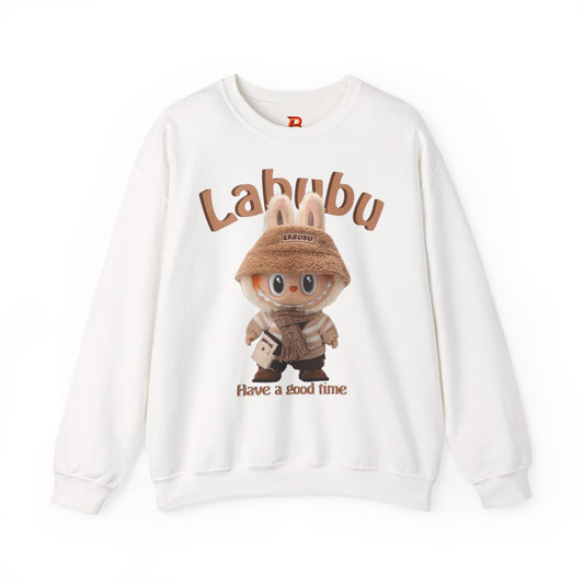 Felpa Unisex Labubu Have a Good Time – Streetwear Casual Heavy Blend.