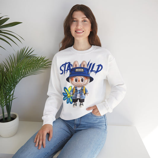 Felpa Unisex Labubu Stay Wild – Streetwear Casual con Design Cartoon.