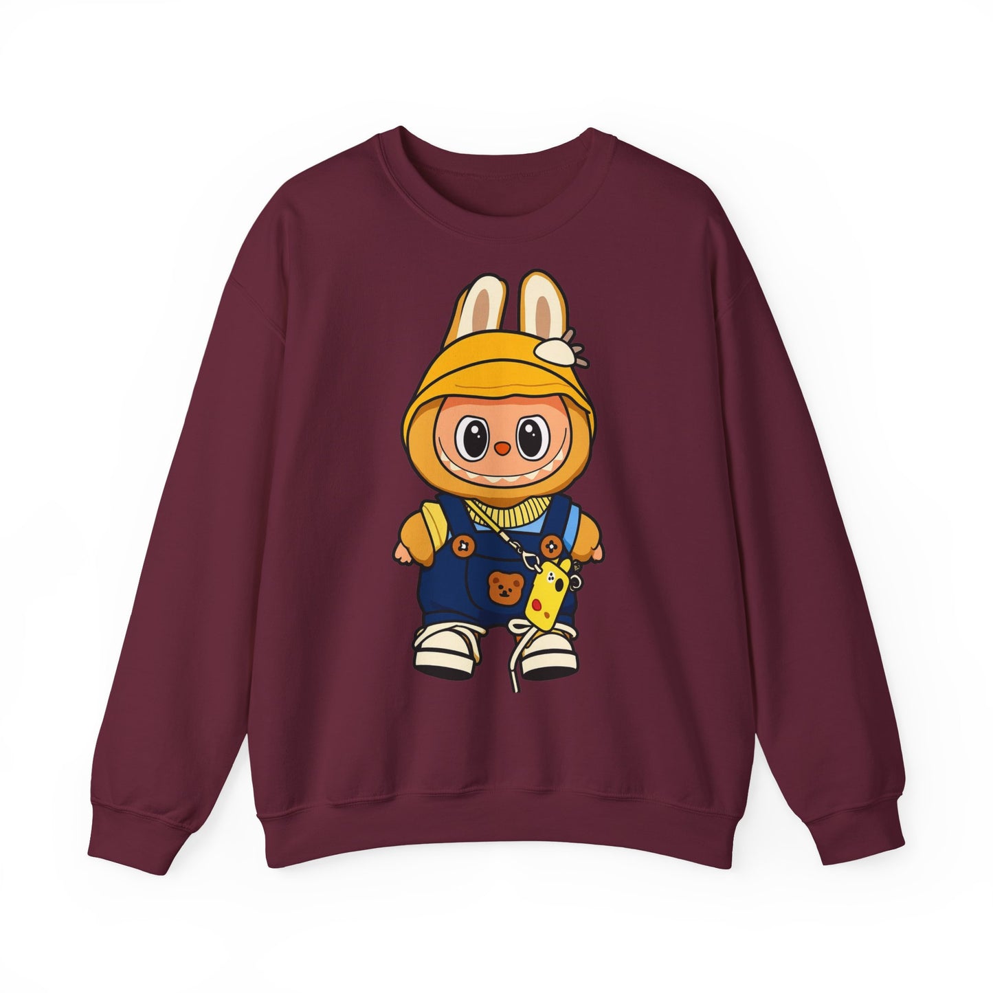 Felpa Unisex Labubu Hoodie Style – Sweatshirt - Streetwear Heavy Blend.