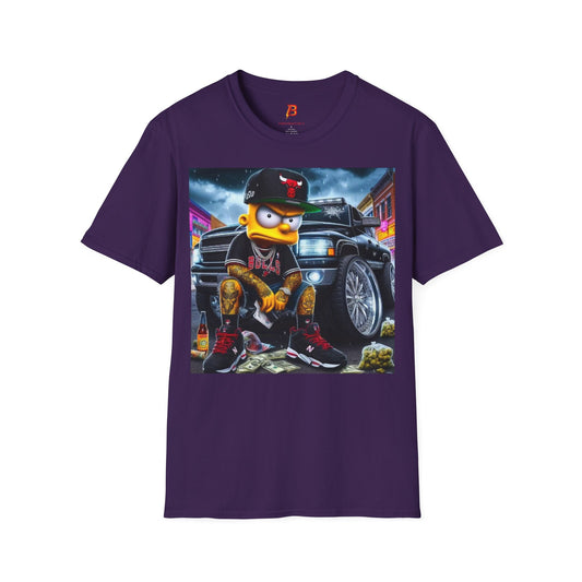 T-Shirt Unisex Bart Simpson Streetwear – Maglietta Urban Hip Hop | Cultura Pop & Moda Anni ’90