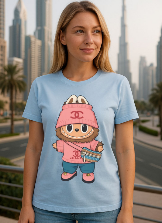 T-Shirt Unisex Labubu Softstyle – Outfit Streetwear  Kawaii.