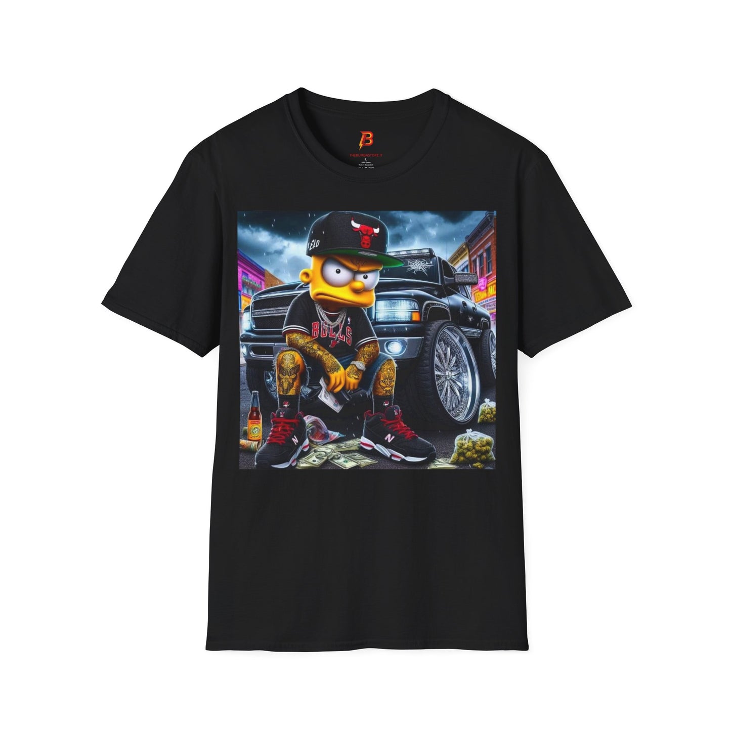 T-Shirt Unisex Bart Simpson Streetwear – Maglietta Urban Hip Hop | Cultura Pop & Moda Anni ’90