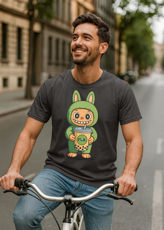 T-Shirt Unisex Labubu Softstyle – Design Kawaii con Bubble Tea.