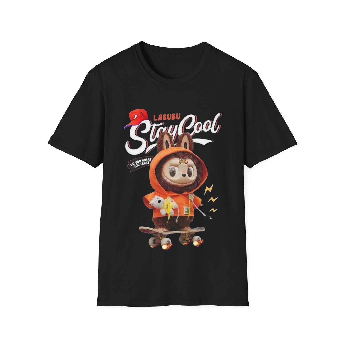 T-Shirt Unisex Labubu Softstyle – Design Streetwear Kawaii “Stay Cool”.