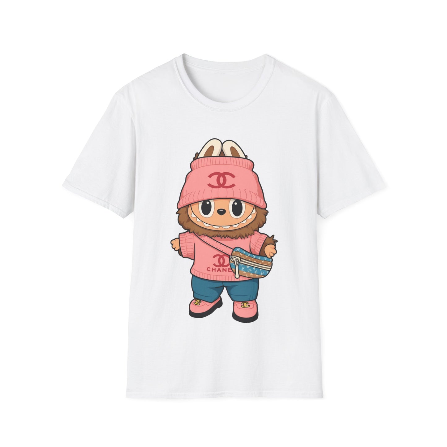 T-Shirt Unisex Labubu Softstyle – Outfit Streetwear  Kawaii.