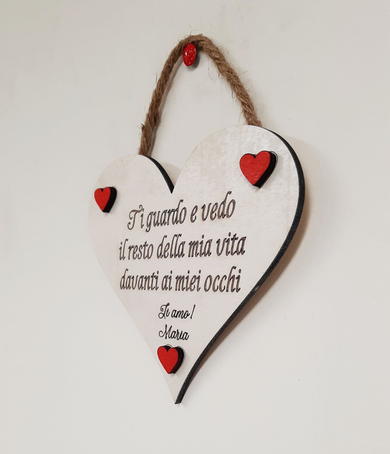 Lampada 3D personalizzata in plexiglass e led LOVE con Cuore – The Bumba  Store