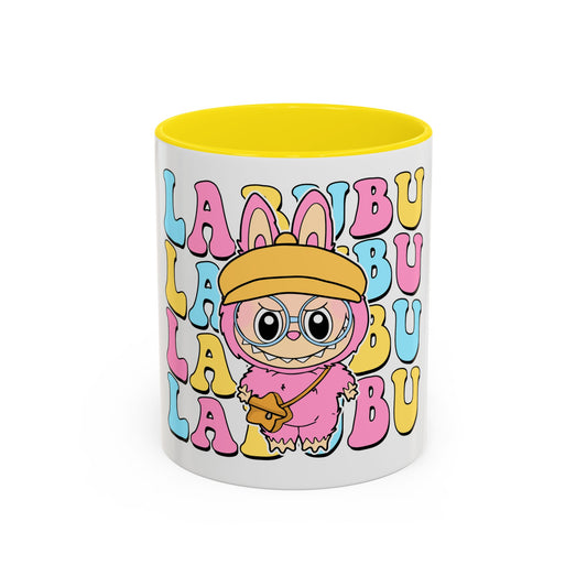 Tazza Labubu Pop Art | Tazza Colorata in Ceramica 315 ml – Collezione Personalizzabile.