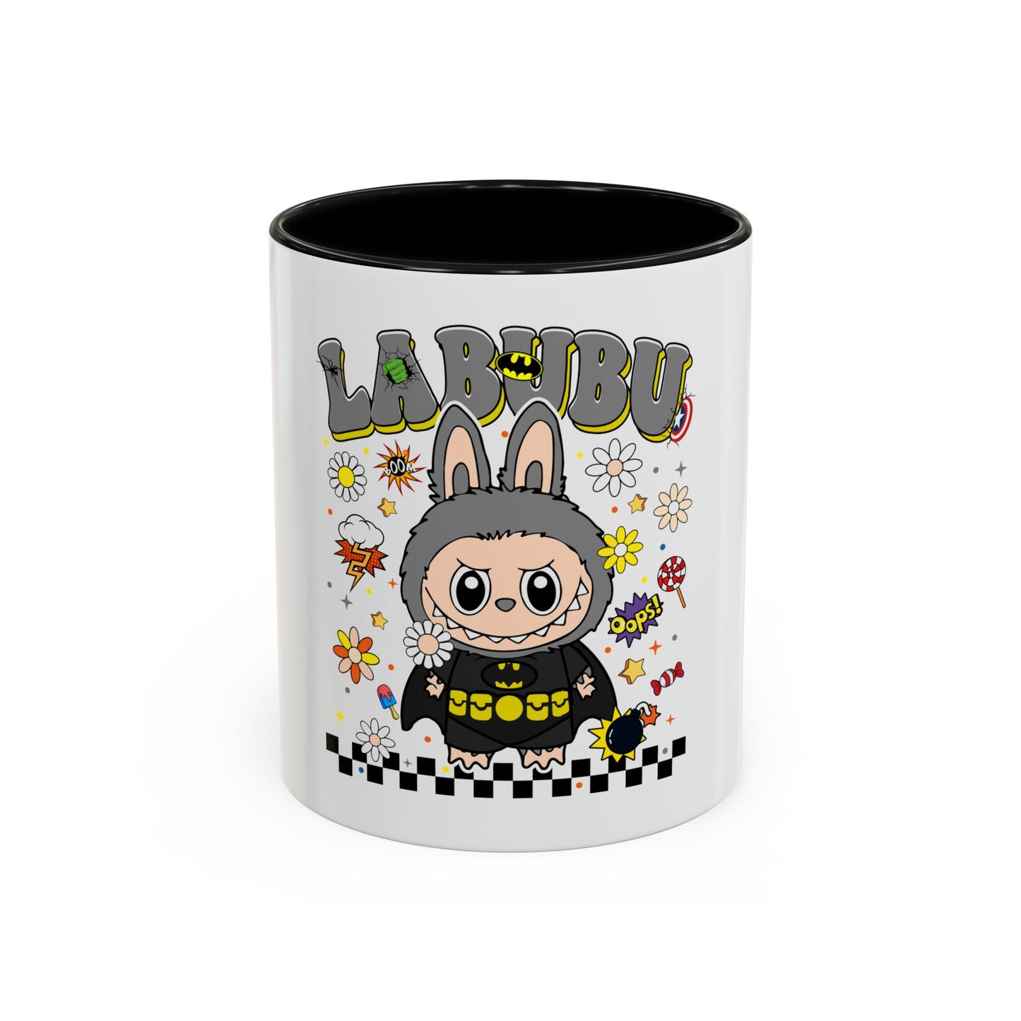 Tazza Labubu Pop Art | Tazza Colorata in Ceramica 315 ml – Collezione Personalizzabile.