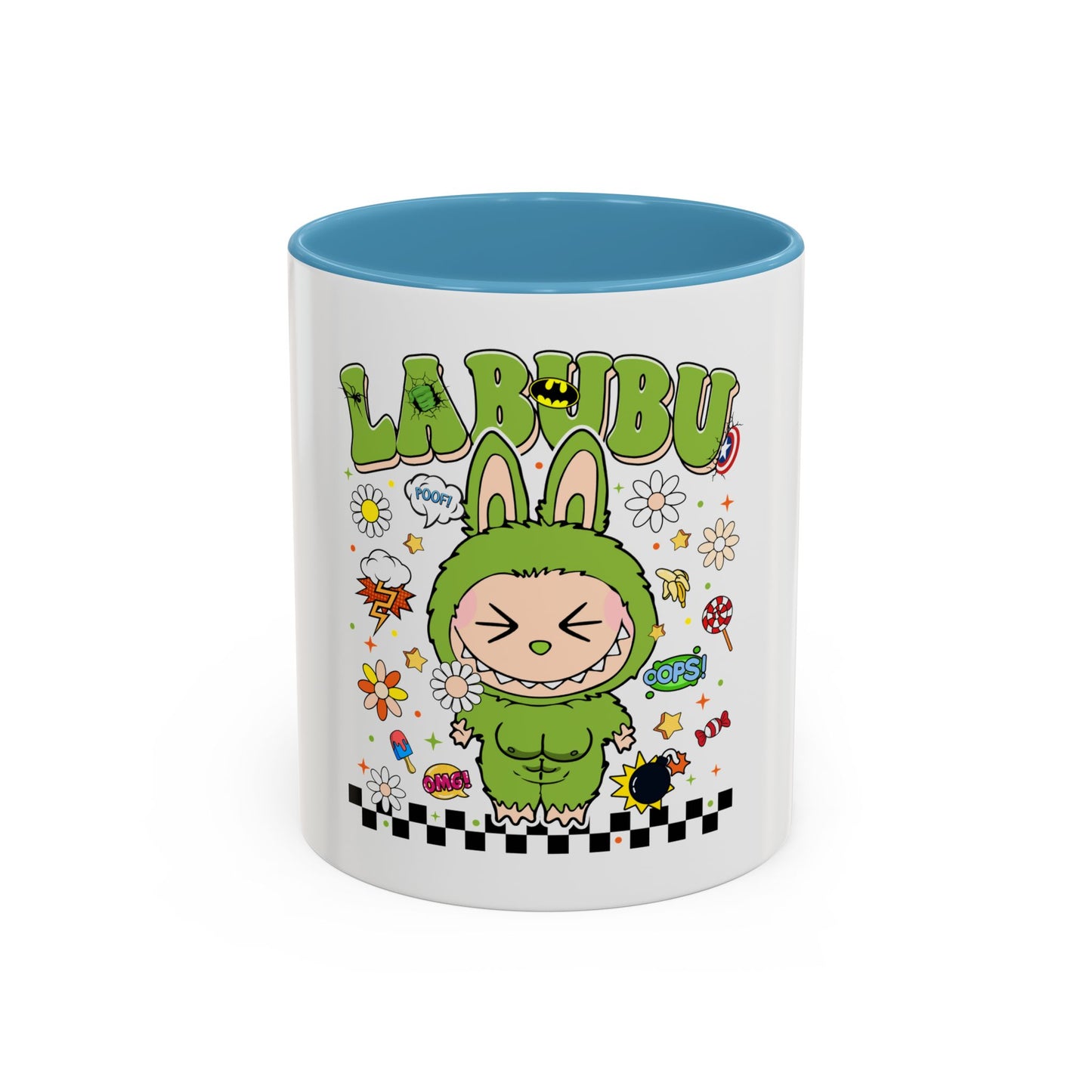 Tazza Labubu Pop Art | Tazza Colorata in Ceramica 315 ml – Collezione Personalizzabile.